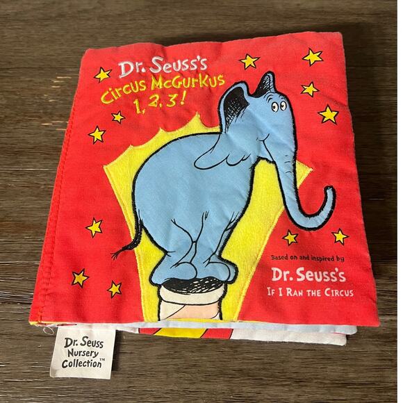 Dr. Suess Circus McGurkus 1,2,3 Fabric Book - Picture 1 of 3